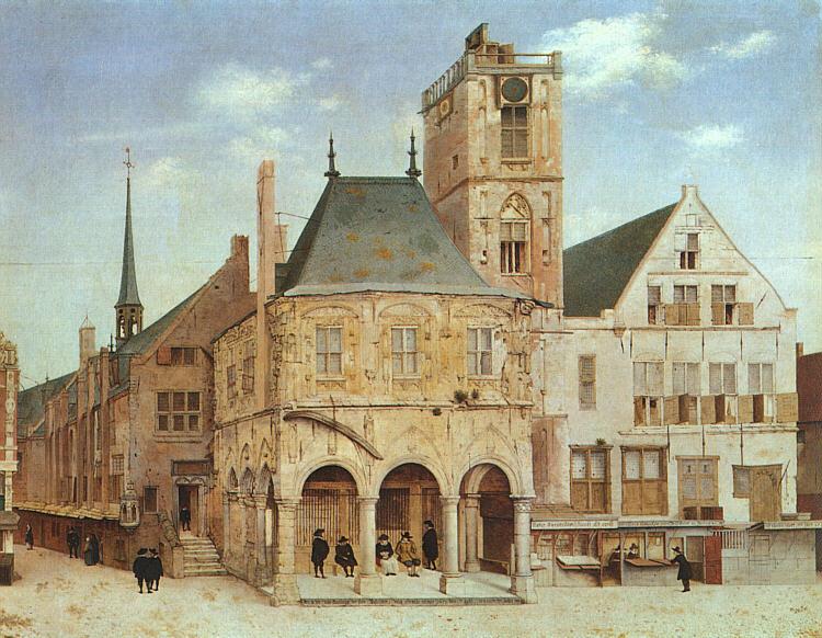 Pieter Jansz Saenredam The Old Town Hall in Amsterdam oil painting picture